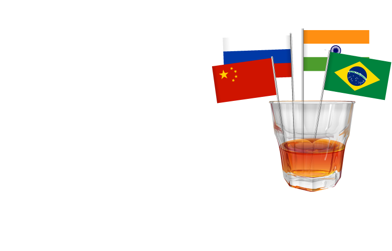Whisky surge in China, Russia and India