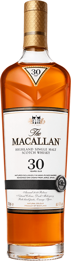 The Macallan Highland Single Malt Scotch Whisky, 30 Years Old, is a top-tier whisky investment, renowned for its premium quality. With a 43% alcohol by volume and a 700 ml bottle capacity, this high-value brand stands out in the world of whisky investing.