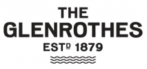 Introducing The Glenrothes, estd. 1879: a hallmark of premium whisky investment with its iconic logo featuring elegant "ESTD 1879" and a sophisticated wavy line design that symbolizes the quality and prestige of this high-value brand.